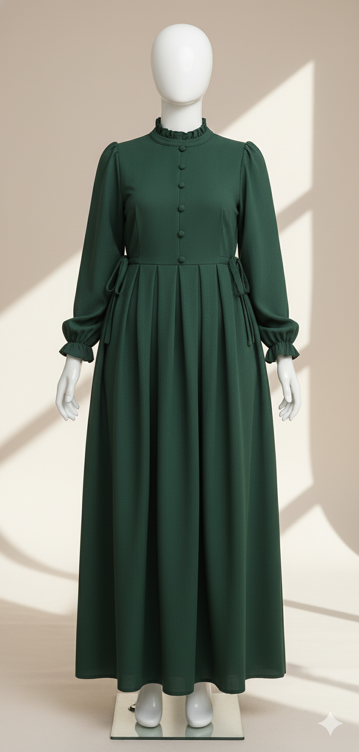 عباية ليان - باللون الأخضر الزمردي (Copy)