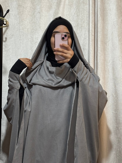 Manteau Premium Cape Modeste – Élégance Moderne