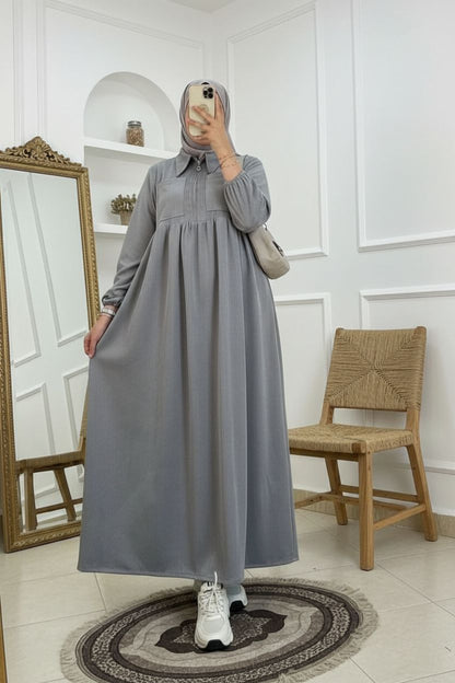 Robe Longue Modeste Premium – Élégance Discrète & Confort Absolu